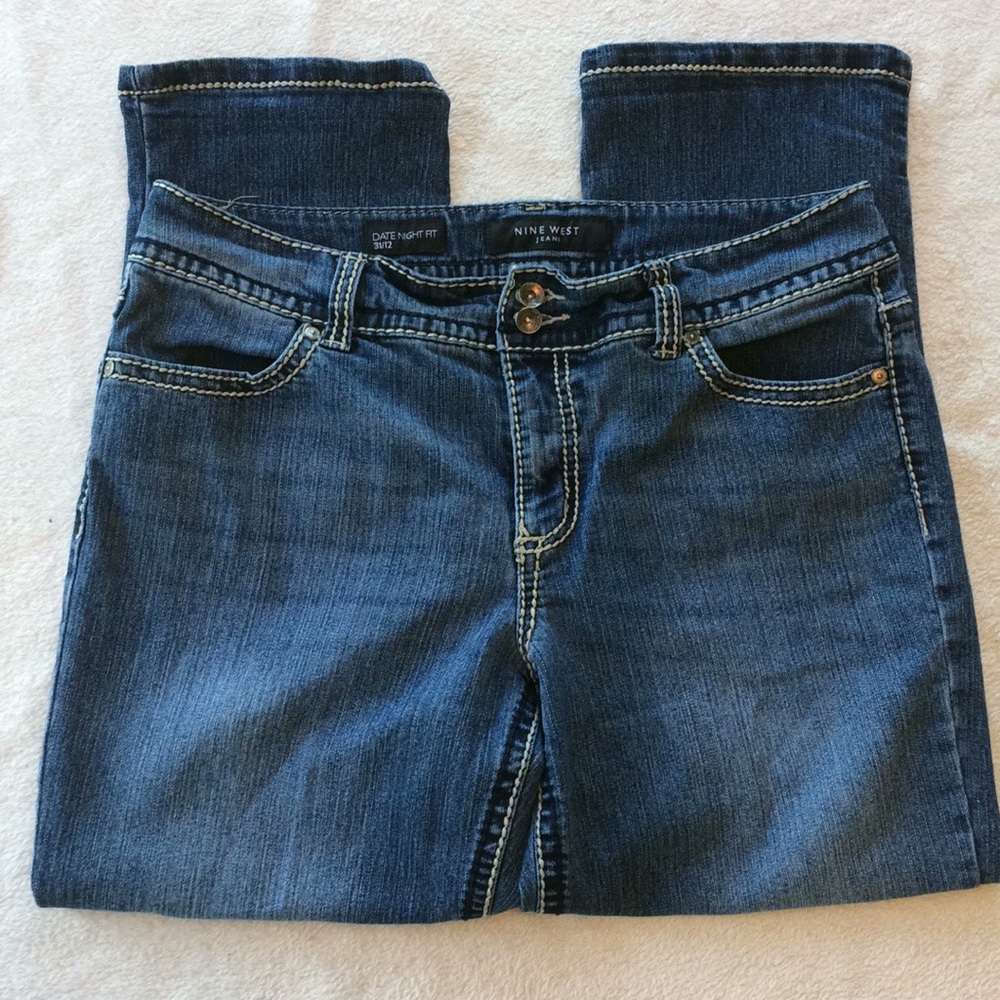 Nine West night out fit embellished ankle jeans